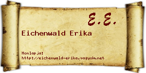 Eichenwald Erika névjegykártya