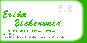 erika eichenwald business card